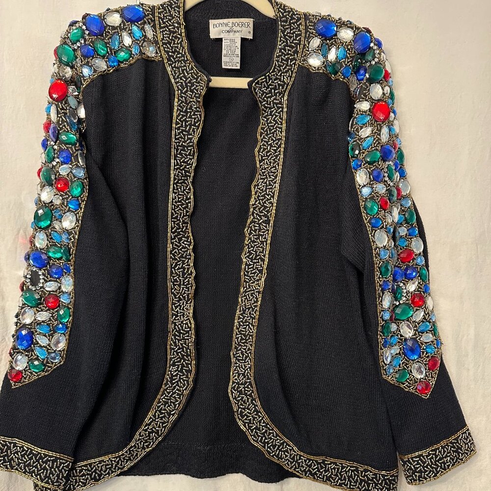 Vintage 80's Bonnie Boerer & Company Embellished Sweater